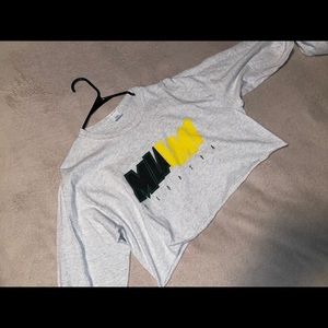 long sleeve crop top